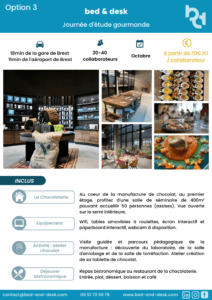 Offre bed & desk - Journée d'étude à proximité de Brest 3