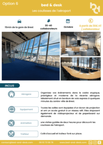 Offre bed & desk - Journée d'étude à proximité de Brest 6